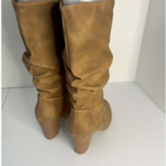 XOXO Strasburg Slouch Western Boots Womens 8M Brown Tan NIB - Picture 5 of 8